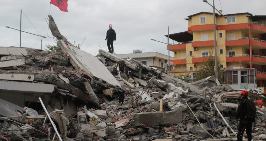 Foto ilustruese e tërmetit të 26 nëntorit në Shqipëri